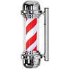 CVQJL Palo Barbiere Rotante Barber Pole Lampada da Parete retrò a Strisce Rosse e Bianche per Parrucchiere, da Esterno, Impermeabile (100 cm)
