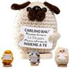 TerraDesign® | Statuetta Positiva Carlino Bau | Regalo Amante Cani Animali