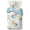 Jay Franco Kids Star Wars The Mandalorian - Biancheria da letto super morbida con federa, copripiumino non incluso, multicolore, 2 pezzi, singolo