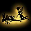 Namofactur Fata regali ragazza camera bambini fata ramoscello lampada con nome regali di compleanno Natale