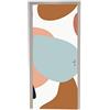 A.Monamour Adesivo Porta Autoadesiva Sfondo Pastello Geometrico Arte Astratta Moderna Vinile PVC Adesivi per Porte Interne 3D Pellicola Adesiva Poster Sticker Murale Decorazione da Parete