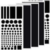 ZIOYANE Set di 5 pellicole oscuranti per luci LED, 3 fogli oscuranti + 2 coperture autoadesive con fantasia, adesivi per ridurre l'abbagliamento per sveglie, elettronica e illuminazione domestica