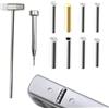 JIAC 10 Pezzi Accessori per Accendini Set per Zippo Accendini di Ricambio Perni a Cerniera Kit di Ricambi di Riparazione per Accendini con 8 Perni a Cerniera 1 Penna a Percussione, 1 Martello