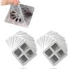 IOPJLK 100 Pezzi Filtro di Scarico a Pavimento usa e Getta, Floor Drain Sticker, Protezione per Scarico Filtro Lavandino, Adatto per Scarichi di Bagni, Lavelli di Cucine e Basche da Bagno