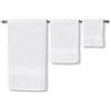 LARA MORADA Tris Asciugamani da Bagno in Spugna di Cotone 450g per Casa e Hotel - Set 3 Pezzi per Albergo con Telo Doccia 90x140cm, Viso 50x100cm e Ospite 38x58cm - Biancheria Assorbente per Hotel, B&B e Spa