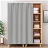 GZGLZDQ Tendine Sottolavello Cucina con Binario Scorrevole, Autoadesivo & Senza Foratura Tendine per Mobili Cucina, Microfelpa Tende per Armadio per Scarpe & sotto Lavello(Light gray,90 x 70 cm)