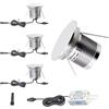 kpslucerna Faretto Segnapasso LED Incasso Muro 1W IP67, Luce per Gradini Scale Interna/Esterni con alimentatore 220-12V, Impermeabile per Giardino Facciata Luce Calda