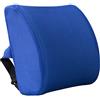 HomDSim Cuscino lombare in memory foam, supporto lombare, corregge la postura, sedile auto, sedia da ufficio (blu)