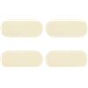 QUARKZMAN 4Pcs Fondo In Legno Per Cestino 4.92x11.81 Base Ovale In Legno Naturale Per Cestino All'Uncinetto Solido Per Forniture Fai Da Te Per Creare Per La Casa