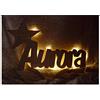 Schlummerlicht24 - Luce notturna A Star is Born personalizzabile con nome, ideale come regalo di compleanno o di battesimo, realizzata a mano