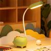 Mineup Lampada da Scrivania per Bambini, Dinosauro, Verde, Ricaricabile USB, Eye-Care, 3 Colori, 3 Modalità di Illuminazione, Regalo per Bambini e Ragazze