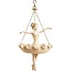 Generisch Vaso decorativo da appendere con motivo ballerina per interni ed esterni, ideale per piante grasse giocose con motivo ballerina, in resina robusta (bianco, 15 cm)