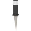 ledscom.de Dissuasore luminoso POLLY con picchetto a terra per esterni, 35cm, nero, incl. lampadina G9, 596lm, bianco