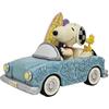 Enesco Peanuts By Jim Shore - Statuetta Snoopy e Woodstock sull'auto da surf