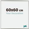 yd. Your Decoration - Cornice 60x60 cm - Champagne - Cornice Decorativa Parete in Plastica con Vetro in acryl - Antiriflesso - 60x60 Cornice - Evry