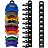 LMSAWK 2 Cappelliera Parete -Porta Cappelli da Parete Autoadesivo Muro Gancio Plastic, Organizzatore Cappelli Berretti Supporto Baseball Cappelli, Sciarpe Parrucche Porta, Armadio, Camera (Nero)