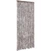 vidaXL Vliegengordijn 100x230 cm chenille bruin en wit