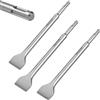 GEINXURN Scalpelli SDS Plus, 250 mm x 40 mm, set di 3 scalpelli larghi | Set di punte per scalpello in acciaio 40Cr per raschiare, scalare malta, ruggine, cemento, mattoni, pietra