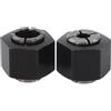 Gastagrav Set di 2 pinze per router da 6,35 mm e 12 mm per Bosch 2610906283 2610906287 2610906284 DW621 DW618 DW616 Accessori di ricambio per utensili elettrici in metallo