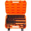 MagiDeal Set di Chiavi a Bussola Set Chiavi a Bussola Chiave a Cricchetto Prolunghe Snodi in Acciaio Cromo Vanadio con Bussole Metriche E Frazionarie per Uso