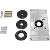 Filteilect Piastra dell'inserzione della tavola del router per la fresatura e la rifilatura del legno elettrico compatibile con l'hardware di montaggio