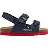 Pepe Jeans London Bio Double Kansas BK Scarpe da Uomo Regular Fit Sandali anatomici, Blue Wash