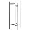 HAKU Appendiabiti nero, metallo - Dim. L 70 cm x A 170 cm x P 36 cm, Stile Moderno