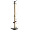 HAKU Appendiabiti rovere, nero, Legno massiccio, metallo - Dim.: L 40 cm x A 180 cm x P 40 cm, Stile: Moderno