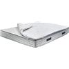 Dmora Talamo Italia Dmora Set Topper Matrimoniale e 2 Cuscini in Memory Foam, Rivestimento in Tessuto antiacaro, Anallergico e Antibatterico, 100% Made in Italy, cm 160x190h5, Bianco, 160 x 190 cm