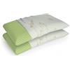 Talamo Italia Coppia di Cuscini per Letto, Made in Italy, Guanciali in Green Memory Biologico Forato e Federa Ecosostenibile, 73x43xh14 cm