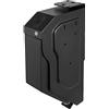 VEVOR Cassaforte a Muro con 2 Chiavi con Impronta Digitale e Cassaforte con Combinazione Elettronica 4 x AA a Batteria Sicure per La Sicurezza Domestica