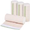Generisch Benda elastica 15 cm x 4,5 m, bende a chiusura automatica, fascia elastica a compressione, riutilizzabile, confezione da 4