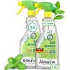 AlmaWin - Detergente per bagno Menta fresca con schaumsprayer Vegan, Eco garanzia, confezione da (2 X 500 ML)