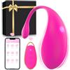 Ukingle Vibratoreper Donna Professionale con APP, Vibratore Sex Toys con 9 Modalità, Ovetto Vibrante Donna Telecomando Wireless Sessuali, Vibratoriper Coppie Piccolo Sexytoysys Donna (Rosa)