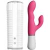 LOVENSE Max 2 Masturbatore Automatico con Contrazioni 360° per Uomo+ LOVENSE Nora Vibratore Rabbit con Testa Rotante Bluetooth per Donna, Coppia