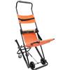 CHERIKIU Sollevamento manuale per scale, 350 lbs. Sedia per scale anziani, pieghevole, in alluminio, EMS per scale, portatile, con 4 ruote, per anziani, disabili (arancione)