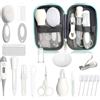 Qunlions life Kit per la cura della salute e della cura del bambino neonato, 25 pezzi, kit per la cura della salute per la cameretta dei neonati, prodotti per la cura del bambino (grigio)
