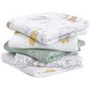 aden + anais Essentials - Set da 5 pezzi, motivo: Winnie The Pooh Musy Squares, motivo Disney Baby, grande 100% cotone traspirante in mussola per neonati e ragazzi, ideale per il sonno