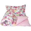 Baby's Comfort - Set di biancheria da letto per bambino, 2 pezzi, con copripiumino reversibile + federa