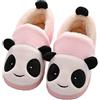 KVbabby Pantofole Bambino Invernali Pantofole Ragazze Ciabatte Bambine Warm Scarpe di Cotone Antiscivolo Interne Slipper Donne Panda Comode Rosa 36-37 EU (Produttore : 250)