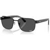 Ray-Ban Occhiali da sole unisex Rb3751ch Chromance, Nero/Grigio Scuro Polarizzato, 61 mm