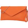 SH Leder Saya G369 - Borsa a tracolla in vera pelle, con catena di trasporto, 31,5 x 16,5 cm
