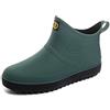 GURGER Stivali di Gomma Uomo Donna Stivaletti Pioggia Stivaletto Bassi Impermeabili Wellington verde Taglie 42,265