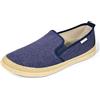 JOMIX Scarpe Estive Uomo Slip On Mocassini in Tessuto Casual Espadrillas Leggere con Fondo Antiscivolo per Mare e Città Navy 43