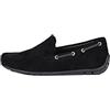 Ciabalù Mocassini Uomo in Camoscio Estivi Eleganti Scamosciati Nero Scarpe Basse Loafer (Numeric_42)