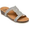 Dr. Scholl's Scholl Ciabatte Estive Donna Doha T-Bar Colore Argento Size 41