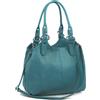 AOSSTA Borsa tote da donna multi tasche in morbida pelle borse a tracolla hobo con tracolla lunga borse da donna grandi borse a tracolla, Azzurro, Large
