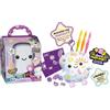 LANSAY - BLOPENS XTRA - Mini Squishy personalizzabile - 1 squishy modello casuale - Pennarelli a soffio bambini dai 6 anni - Set creativo con stencil adesivi e inchiostro profumato - 3 Blopens