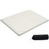 VEVOR Materasso Futon Giapponese da 2032 x 1524 x 63,5 mm, Tatami Pieghevole Queen Size, con Borsa Portaoggetti e Accessori di Montaggio, Materassino a 9 Strati per Meditazione Yoga, Bianco