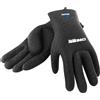 CRESSI GUANTI HIGH STRETCH NERI LOGO BLU 2.5MM TAGLIA M in Neoprene